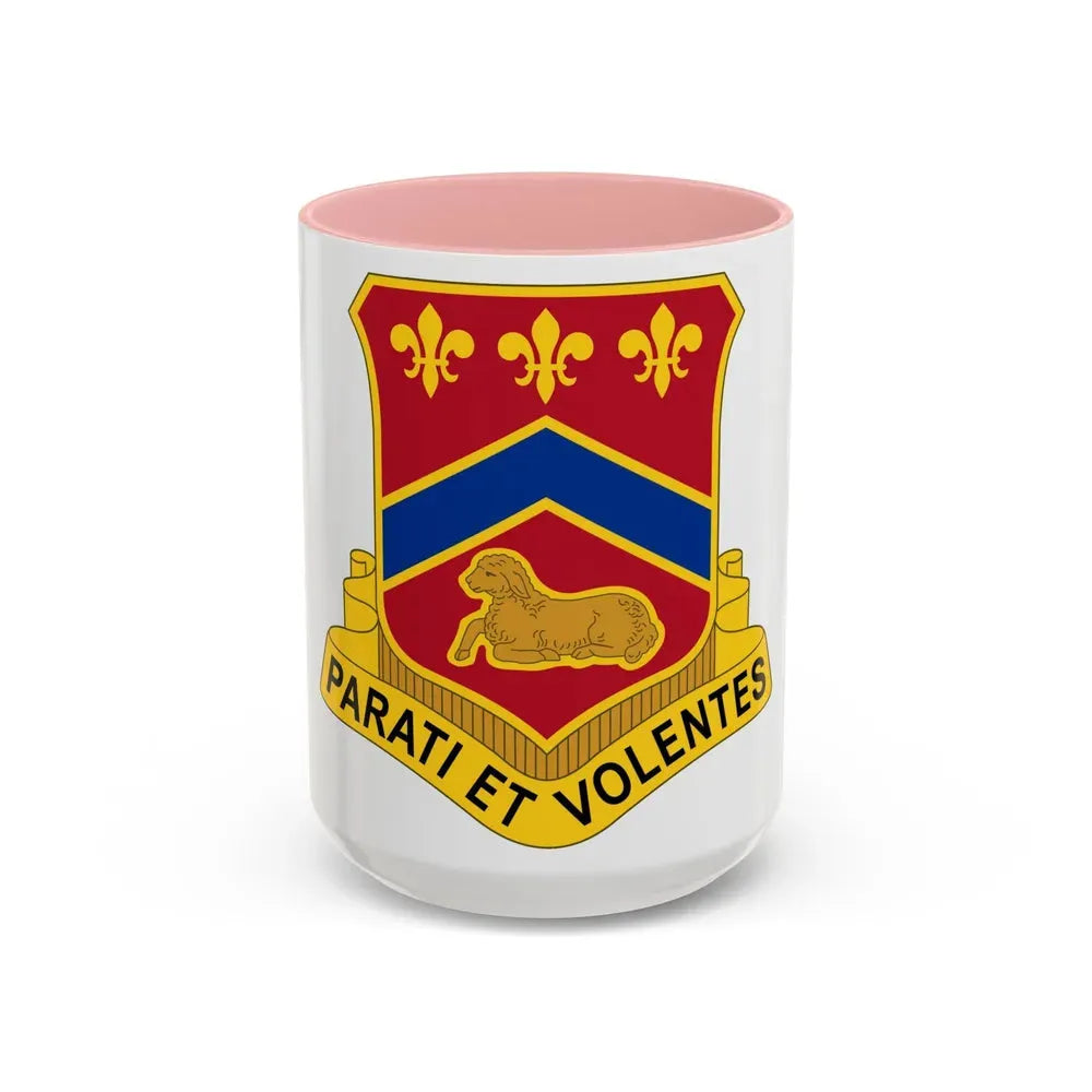 123 Engineer Battalion (U.S. Army) Accent Coffee Mug 15oz Pink - Go Mug Yourself