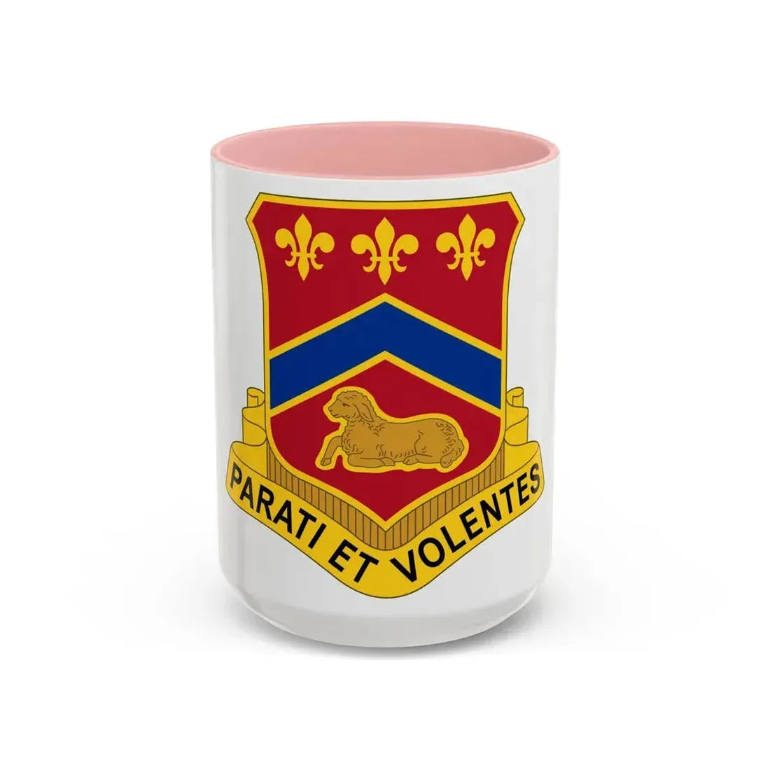 123 Engineer Battalion (U.S. Army) Accent Coffee Mug 15oz Pink - Go Mug Yourself
