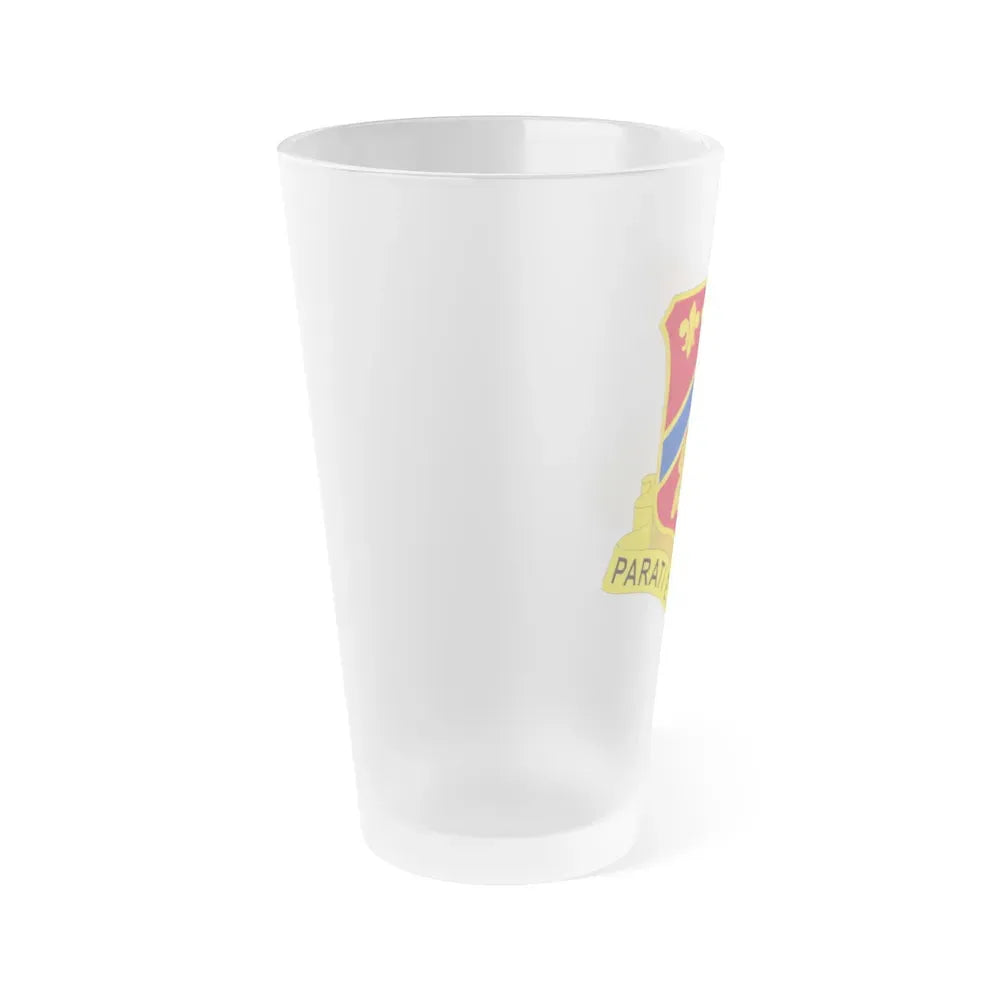 123 Engineer Battalion (U.S. Army) Frosted Pint Glass 16oz - Go Mug Yourself