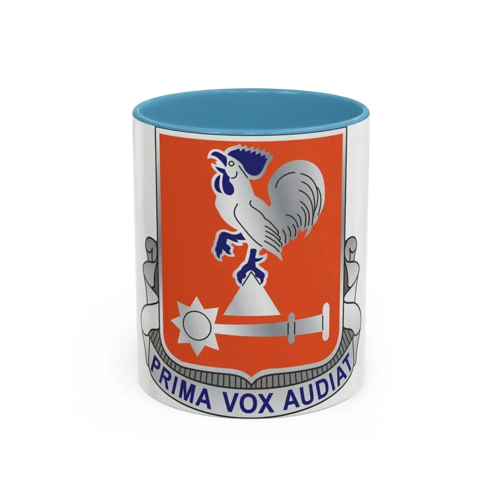 123 Signal Battalion (U.S. Army) Accent Coffee Mug 11oz Light Blue - Go Mug Yourself