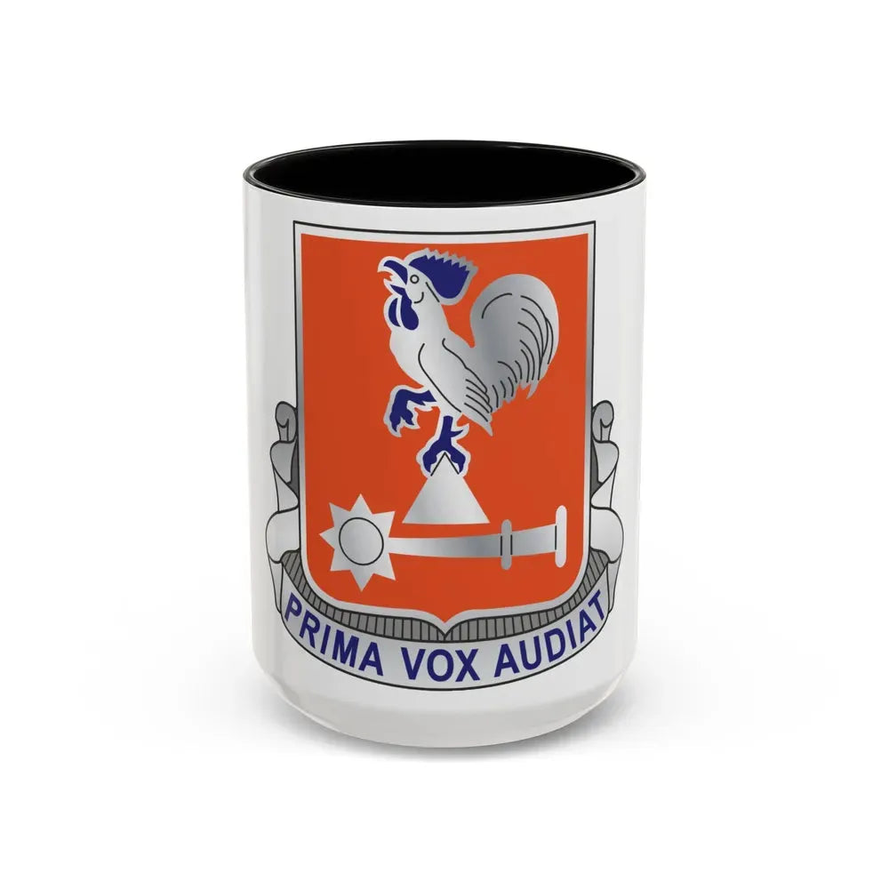 123 Signal Battalion (U.S. Army) Accent Coffee Mug 15oz Black - Go Mug Yourself