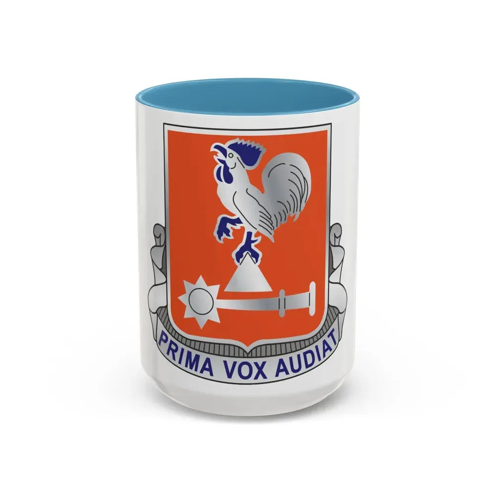 123 Signal Battalion (U.S. Army) Accent Coffee Mug 15oz Light Blue - Go Mug Yourself