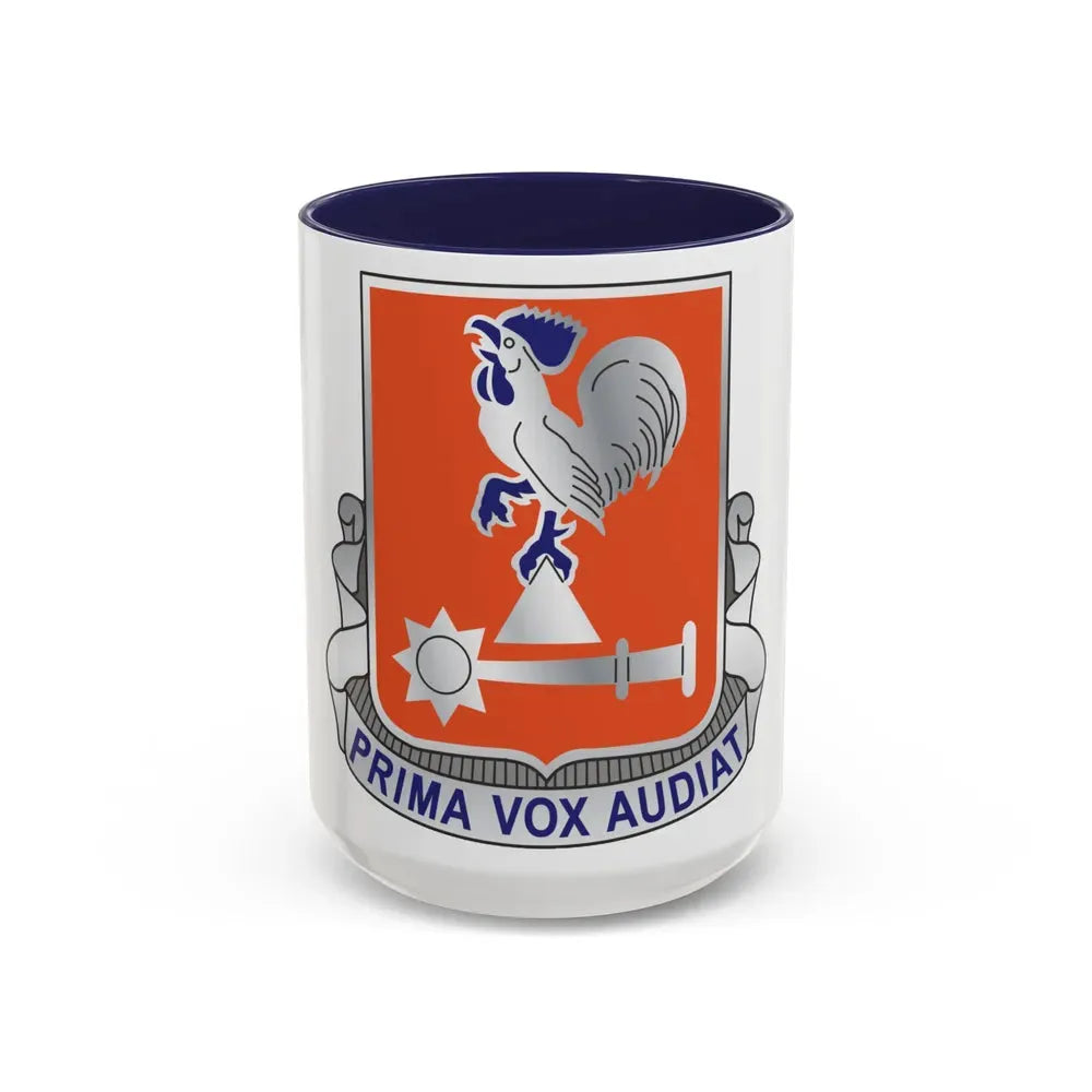 123 Signal Battalion (U.S. Army) Accent Coffee Mug 15oz Navy - Go Mug Yourself