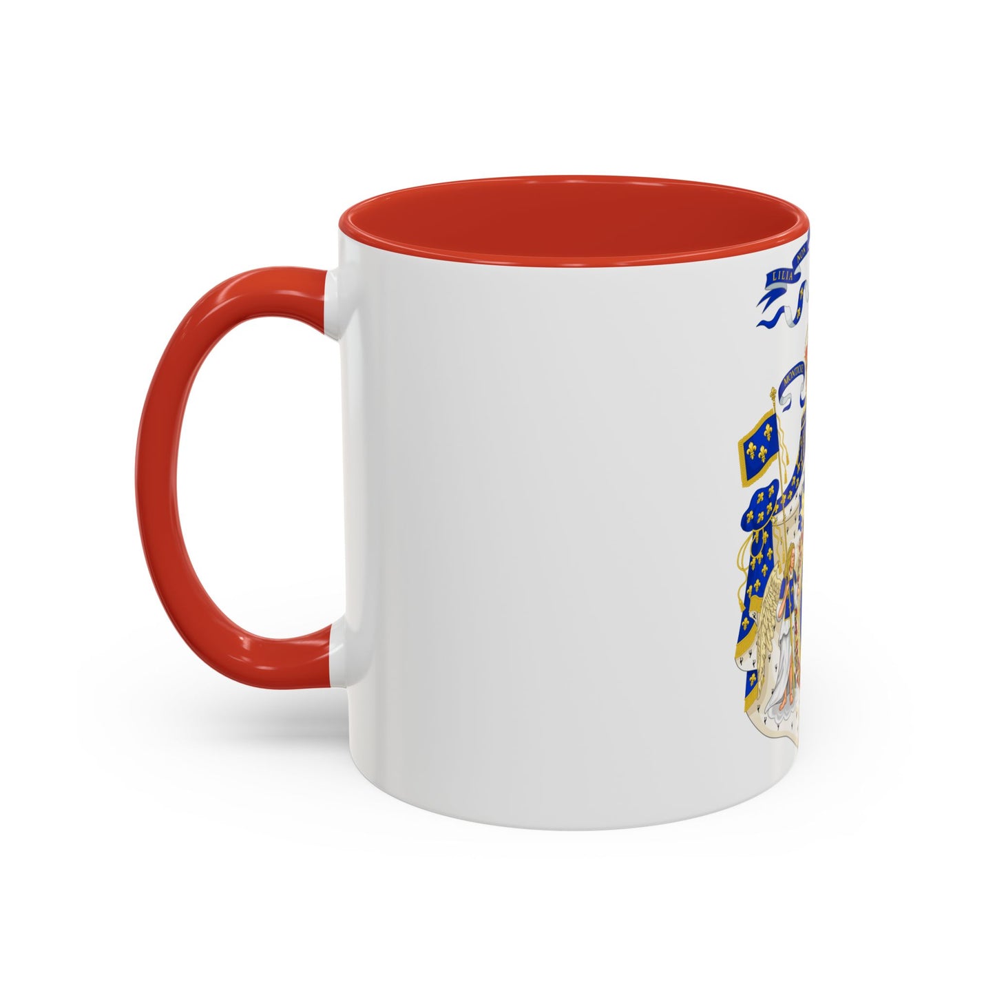 Grand Royal Coat of Arms of France - Accent Coffee Mug