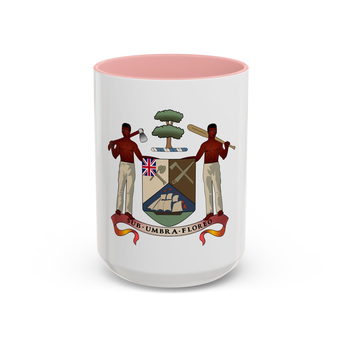 Coat of arms of British Honduras (1907-1967) - Accent Coffee Mug