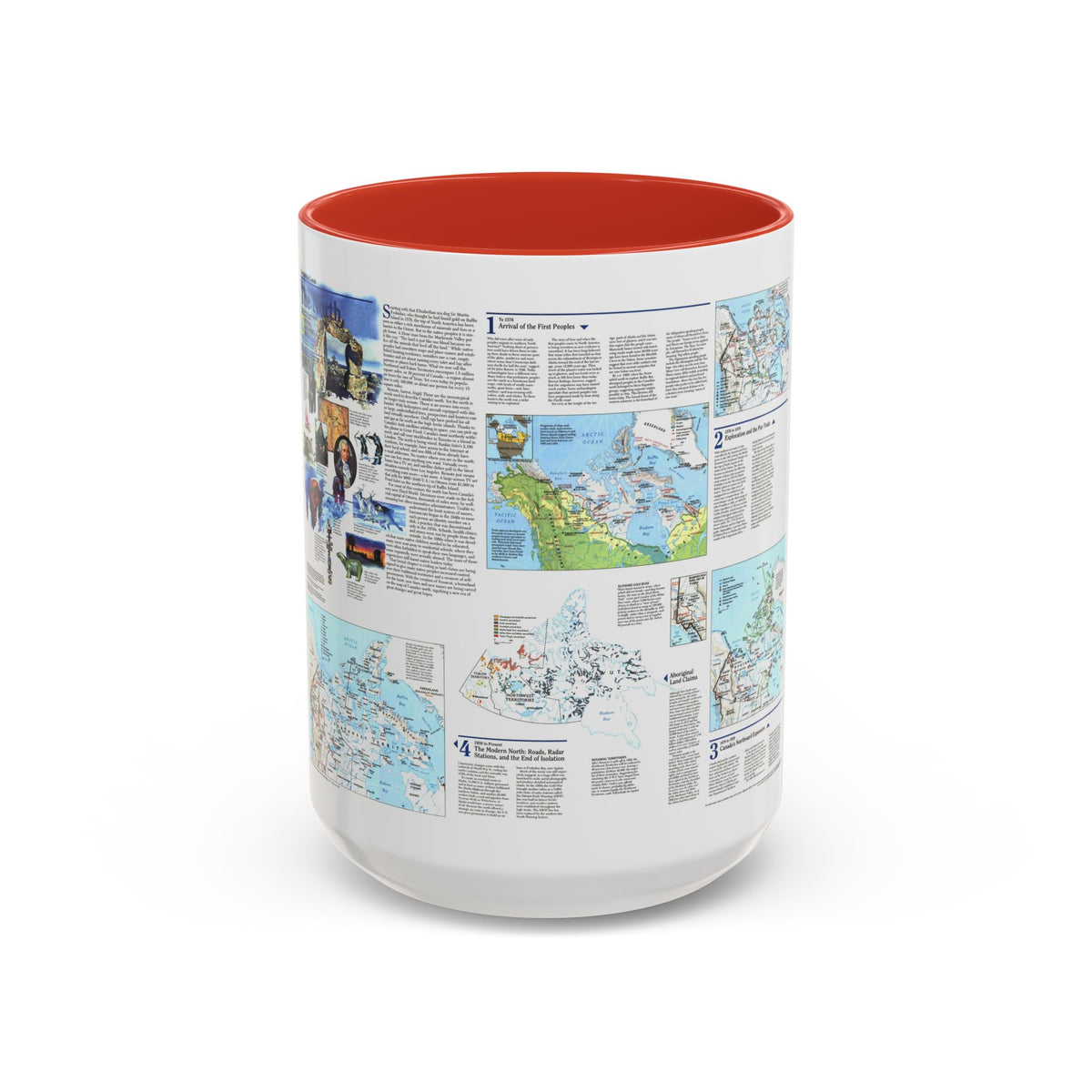 North America - The North (1997) (Map) Accent Coffee Mug