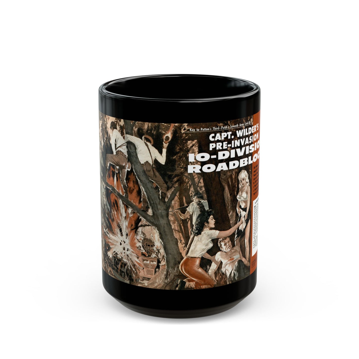 10-Division Roadblock, Stag magazine, July, 1964 - Black Coffee Mug