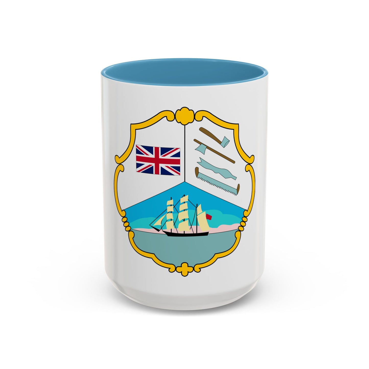 Coat of arms of British Honduras (1819-1907) - Accent Coffee Mug