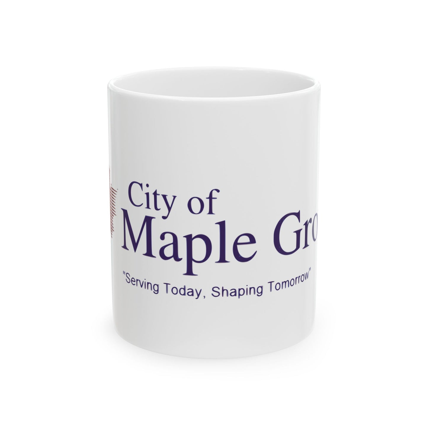 Flag of Maple Grove Minnesota (United States) White Coffee Mug