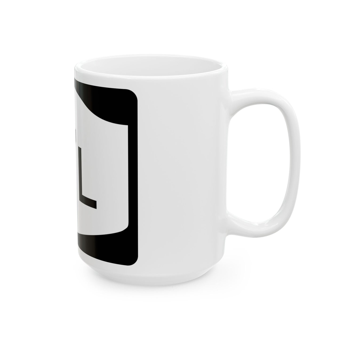 NY-17L (New York) (Road Sign) White Coffee Mug