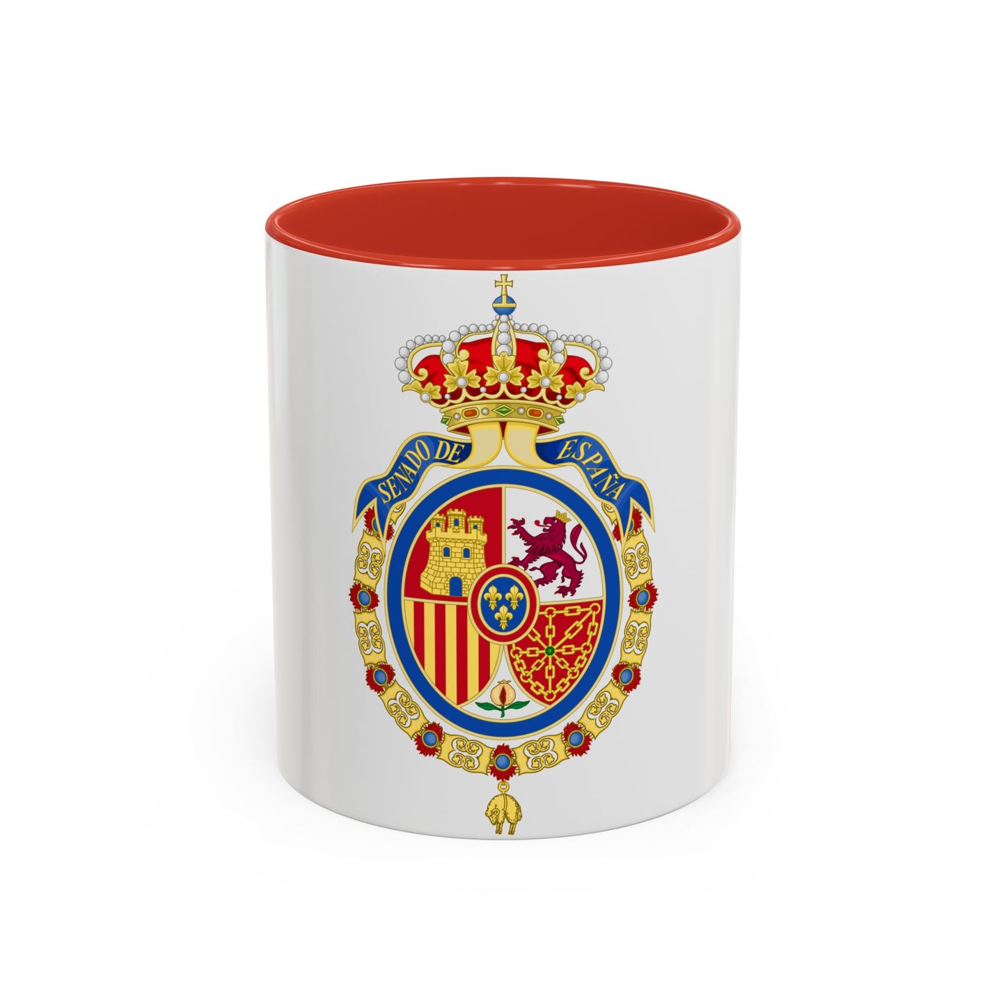 Coat of Arms of the Senate of Spain - Accent Coffee Mug