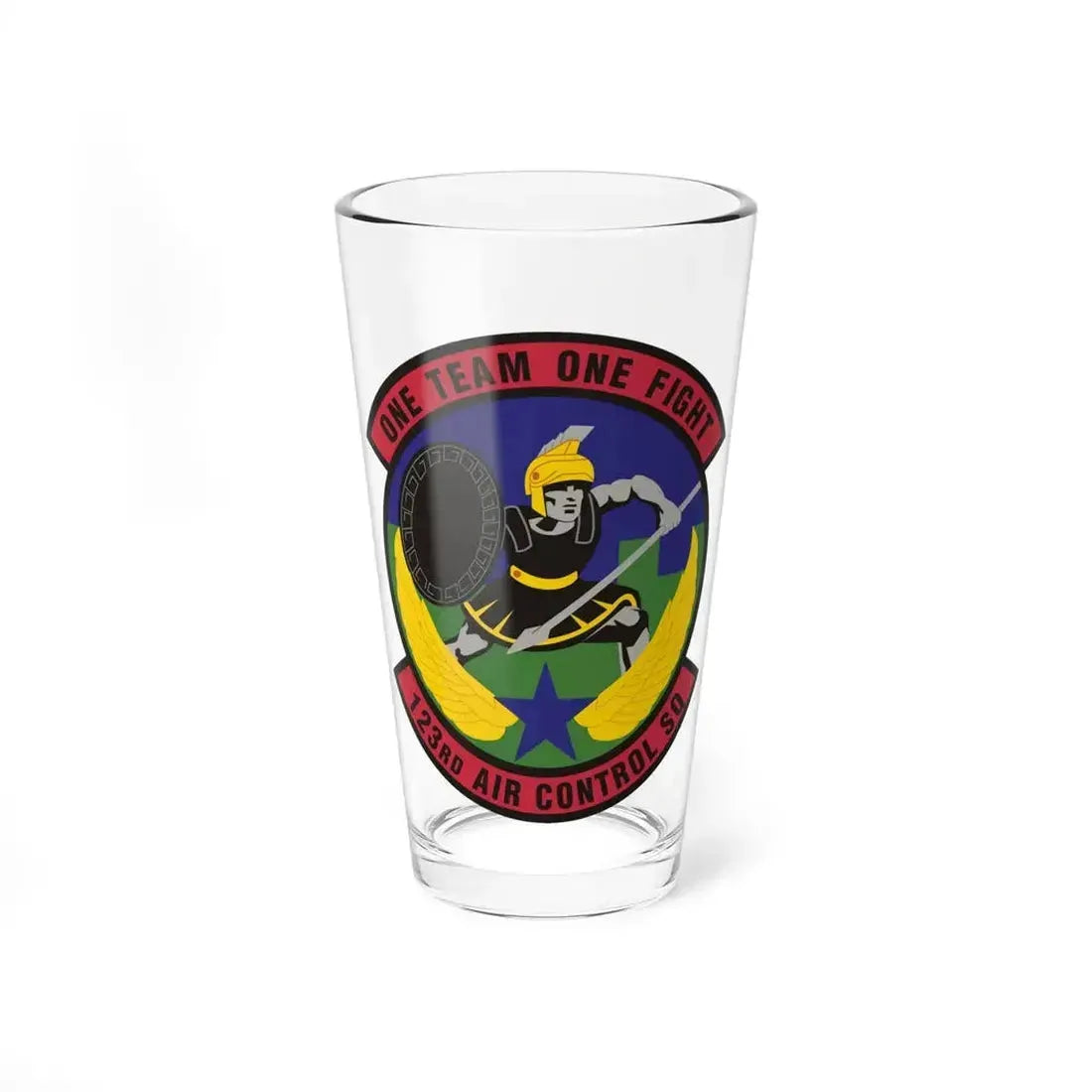123d Air Control Squadron (U.S. Air Force) Pint Glass 16oz - Go Mug Yourself