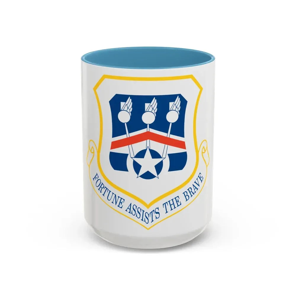 123d Airlift Wing (U.S. Air Force) Accent Coffee Mug 15oz Light Blue - Go Mug Yourself