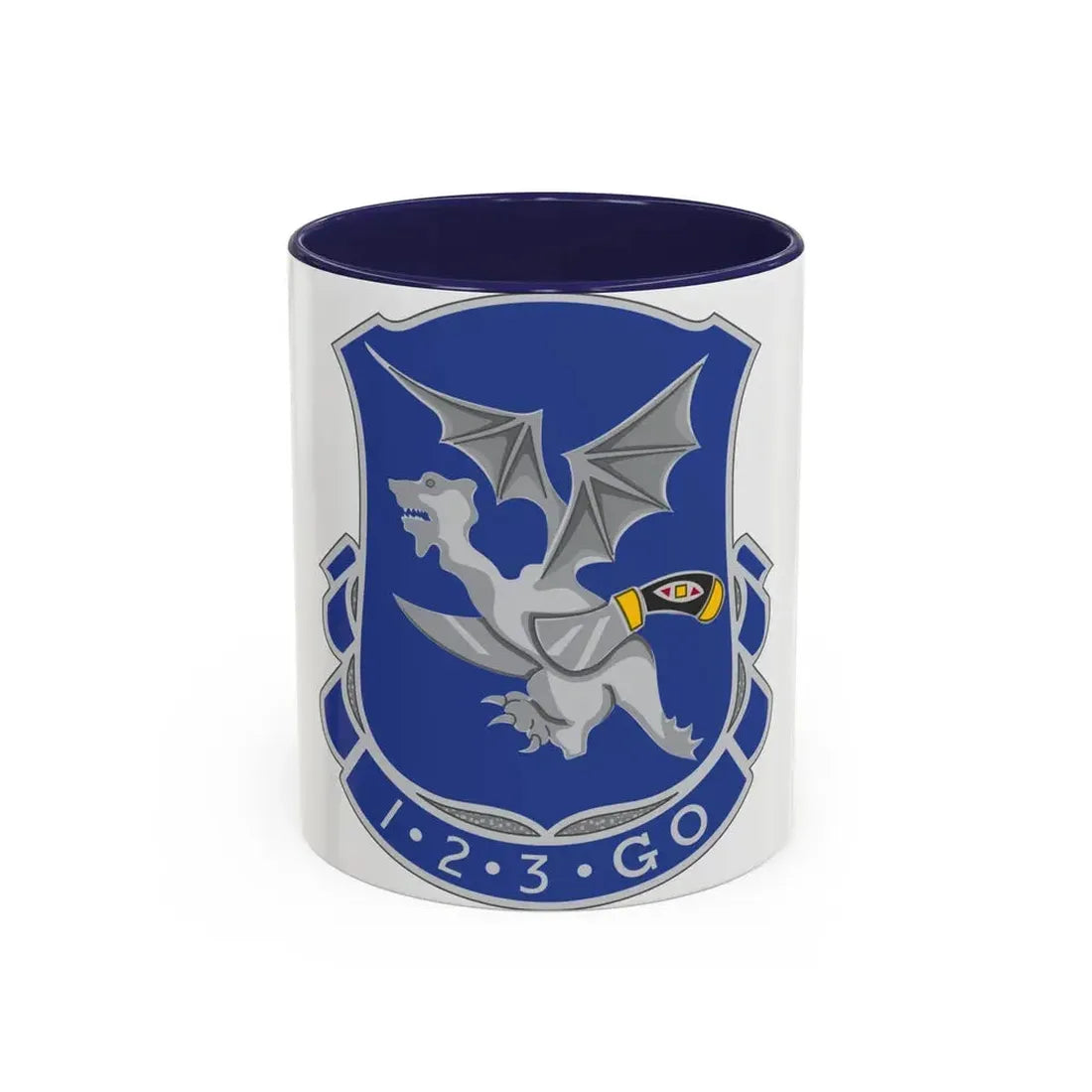 123rd Infantry Regiment (U.S. Army) Accent Coffee Mug 11oz Navy - Go Mug Yourself
