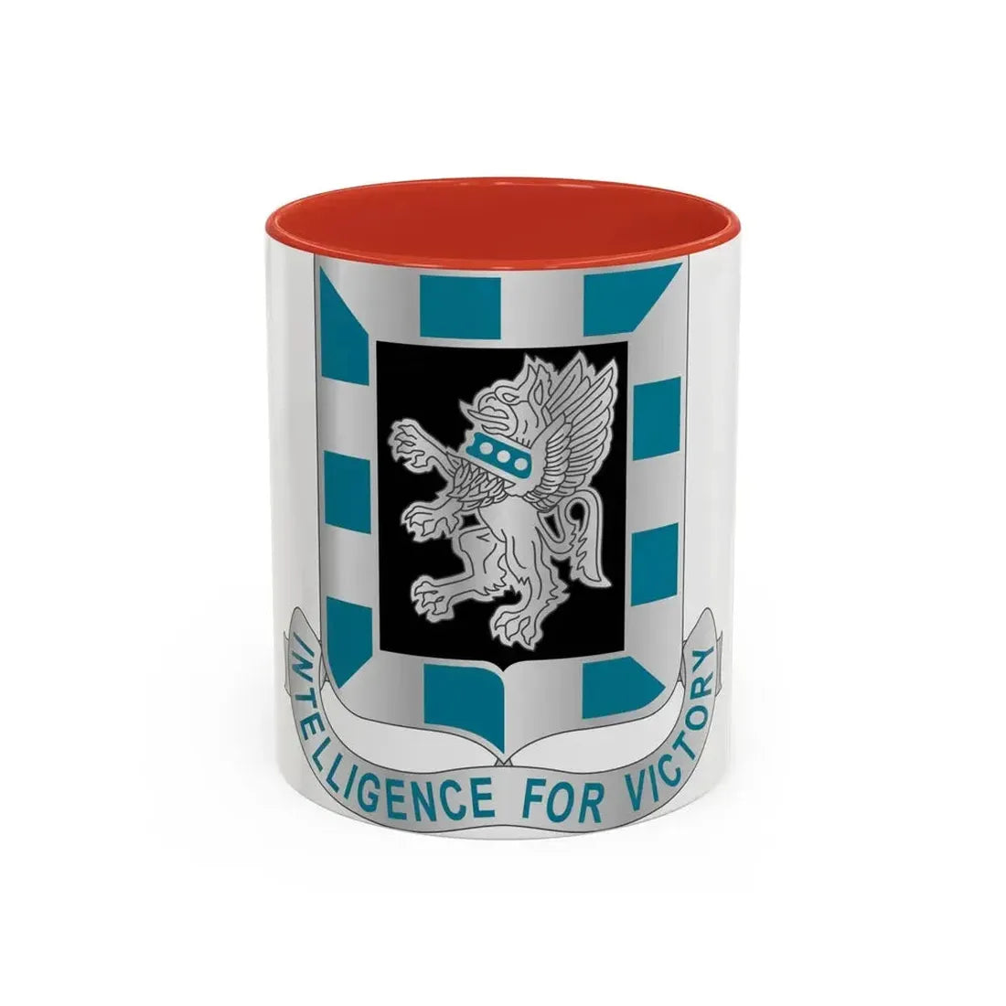 124 Military Intelligence Battalion (U.S. Army) Accent Coffee Mug 11oz Red - Go Mug Yourself