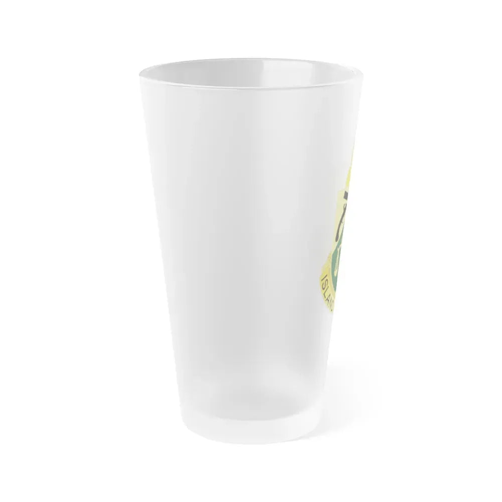 124 Military Police Battalion (U.S. Army) Frosted Pint Glass 16oz - Go Mug Yourself