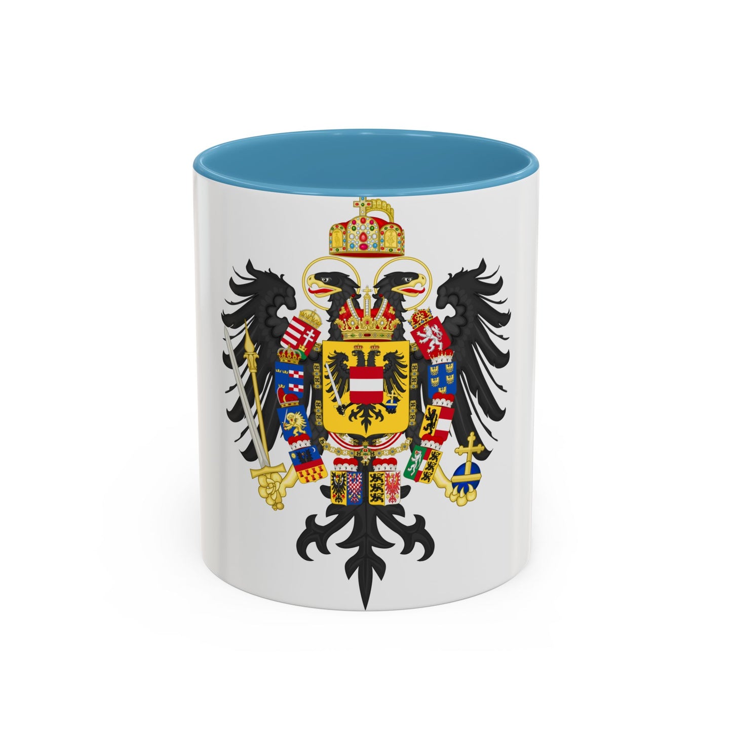 Middle Coat of Arms of Francis II, Holy Roman Emperor (1804-1806) - Accent Coffee Mug