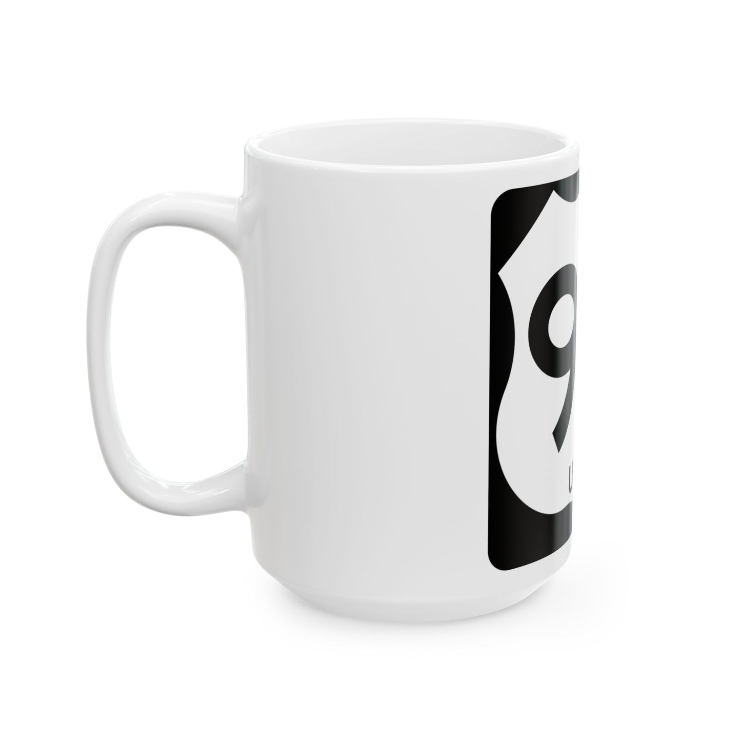 Texas Business US 90-U (Texas) (Road Sign) White Coffee Mug