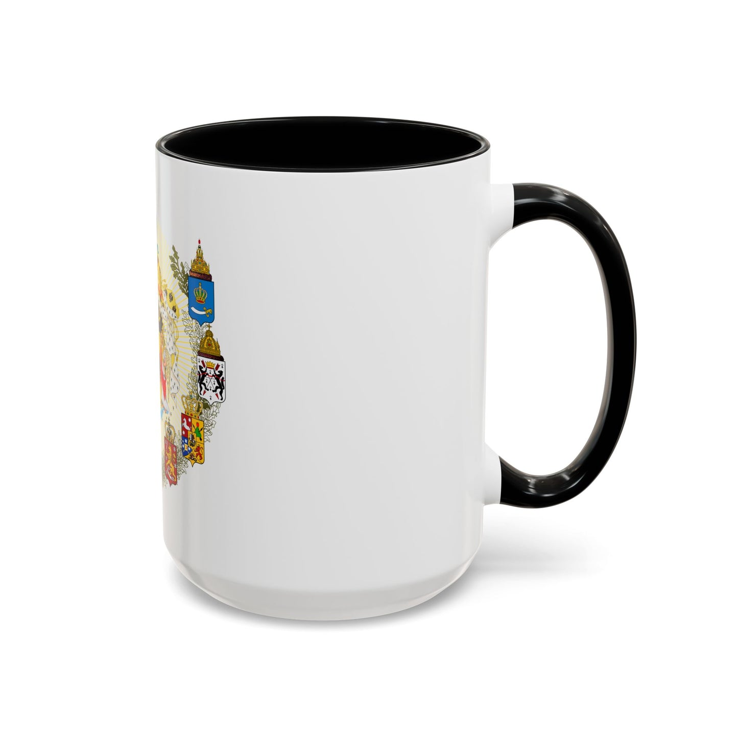 Middle Coat of Arms of the Russian Empire - Accent Coffee Mug
