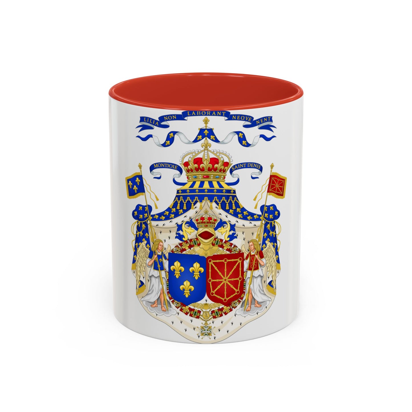 Grand Royal Coat of Arms of France & Navarre - Accent Coffee Mug