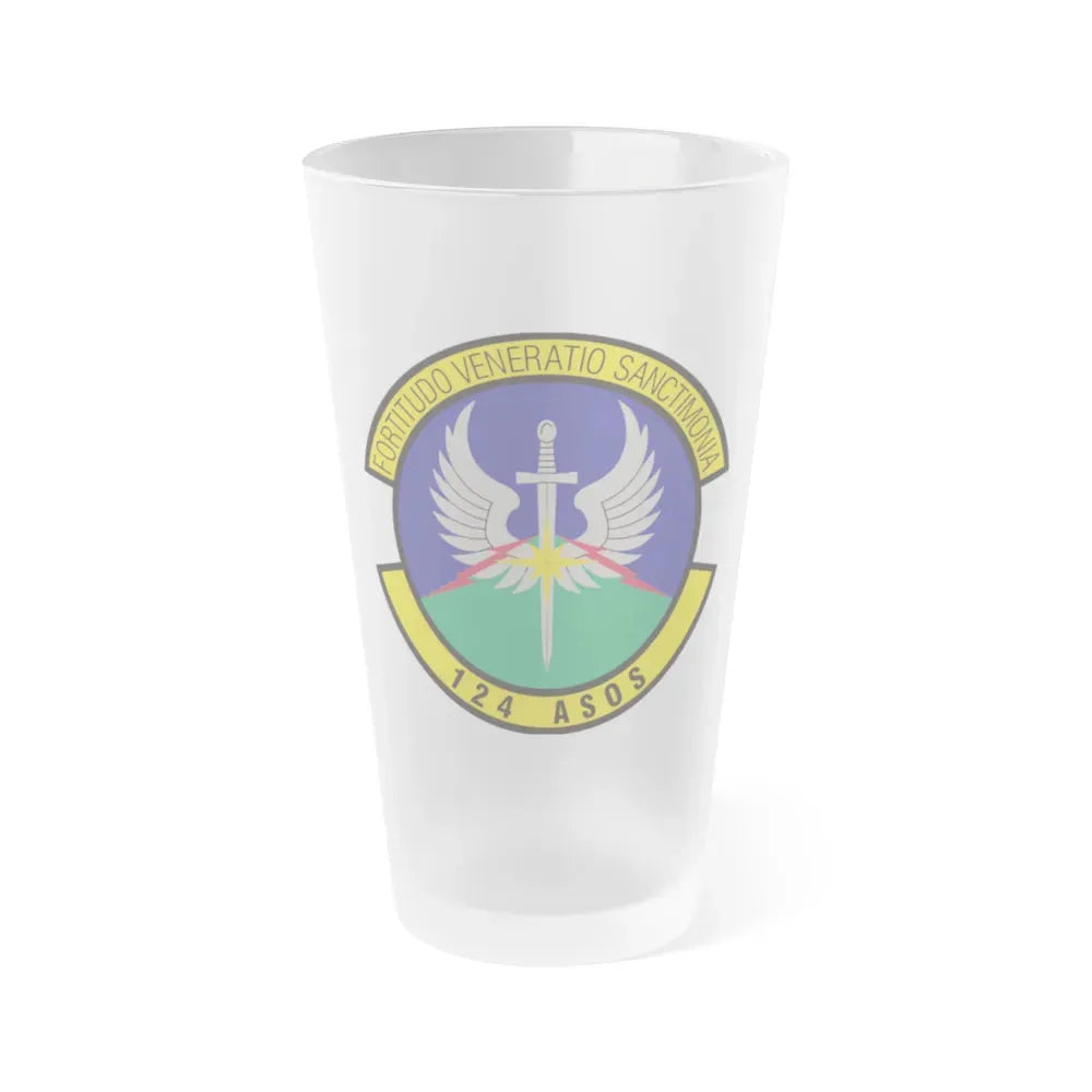 124th Air Support Operations Squadron (U.S. Air Force) Frosted Pint Glass 16oz Default Title - Go Mug Yourself