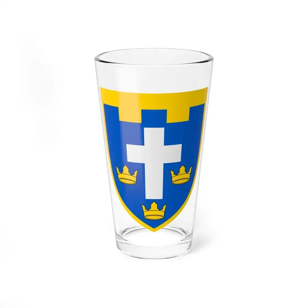 124th Detached Territorial Defense Brigade (Ukraine) Pint Glass 16oz 16oz - Go Mug Yourself