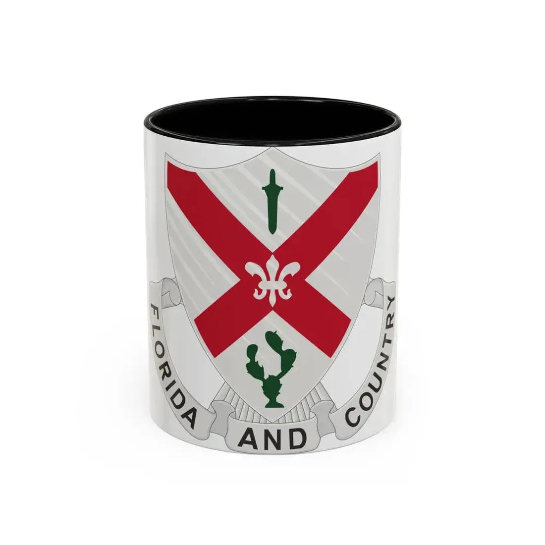 124th Infantry Regiment (U.S. Army) Accent Coffee Mug 11oz Black - Go Mug Yourself