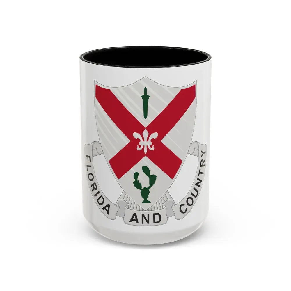 124th Infantry Regiment (U.S. Army) Accent Coffee Mug 15oz Black - Go Mug Yourself