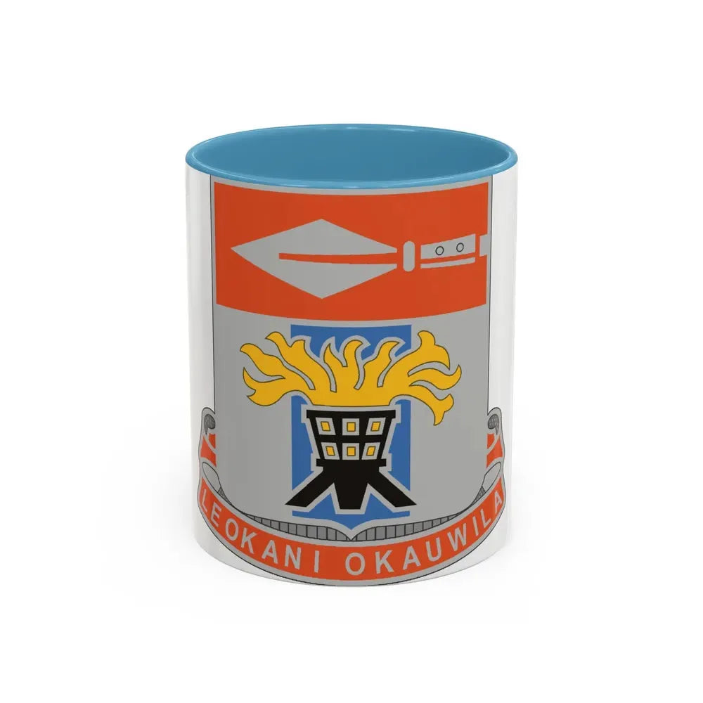 125 Signal Battalion (U.S. Army) Accent Coffee Mug 11oz Light Blue - Go Mug Yourself