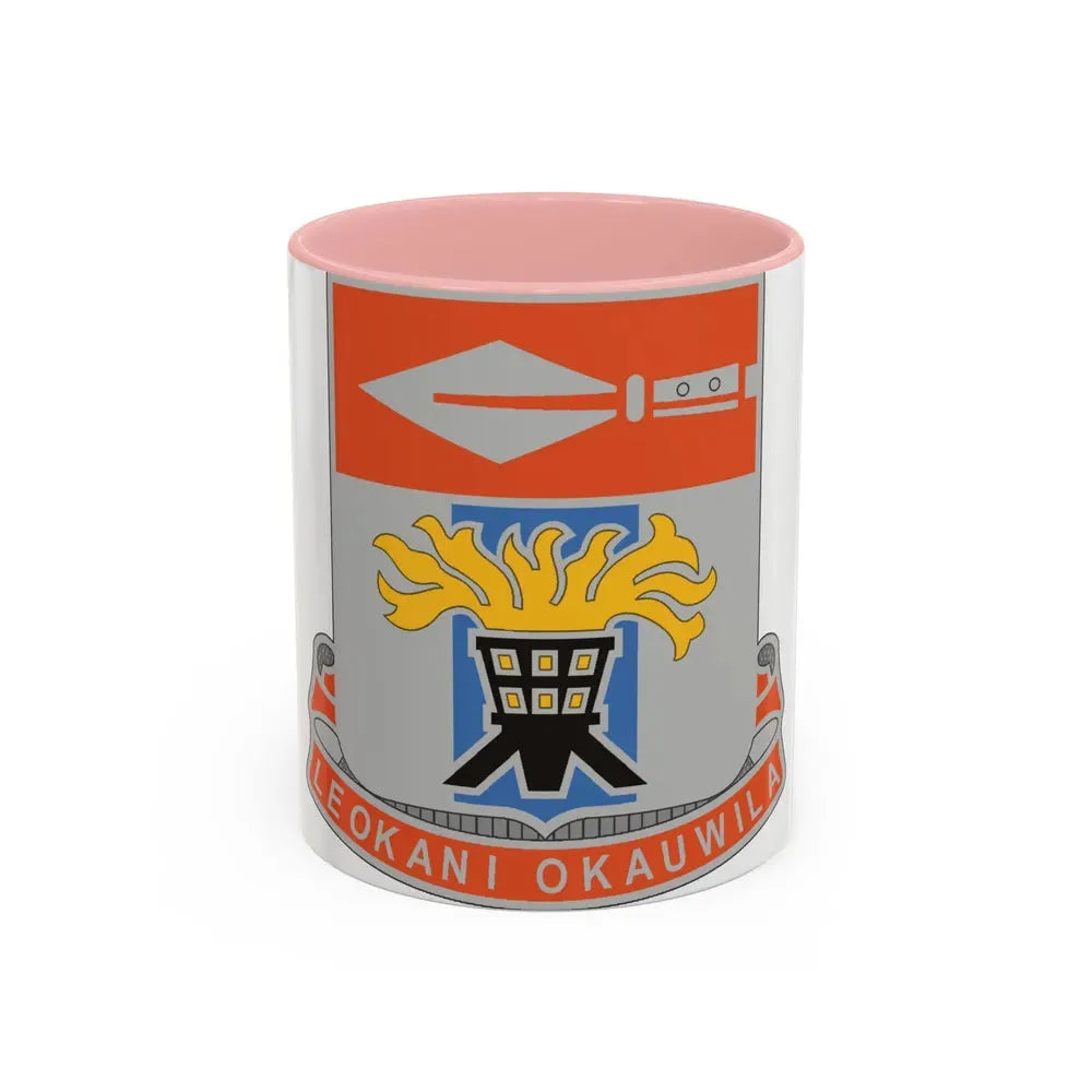 125 Signal Battalion (U.S. Army) Accent Coffee Mug 11oz Pink - Go Mug Yourself