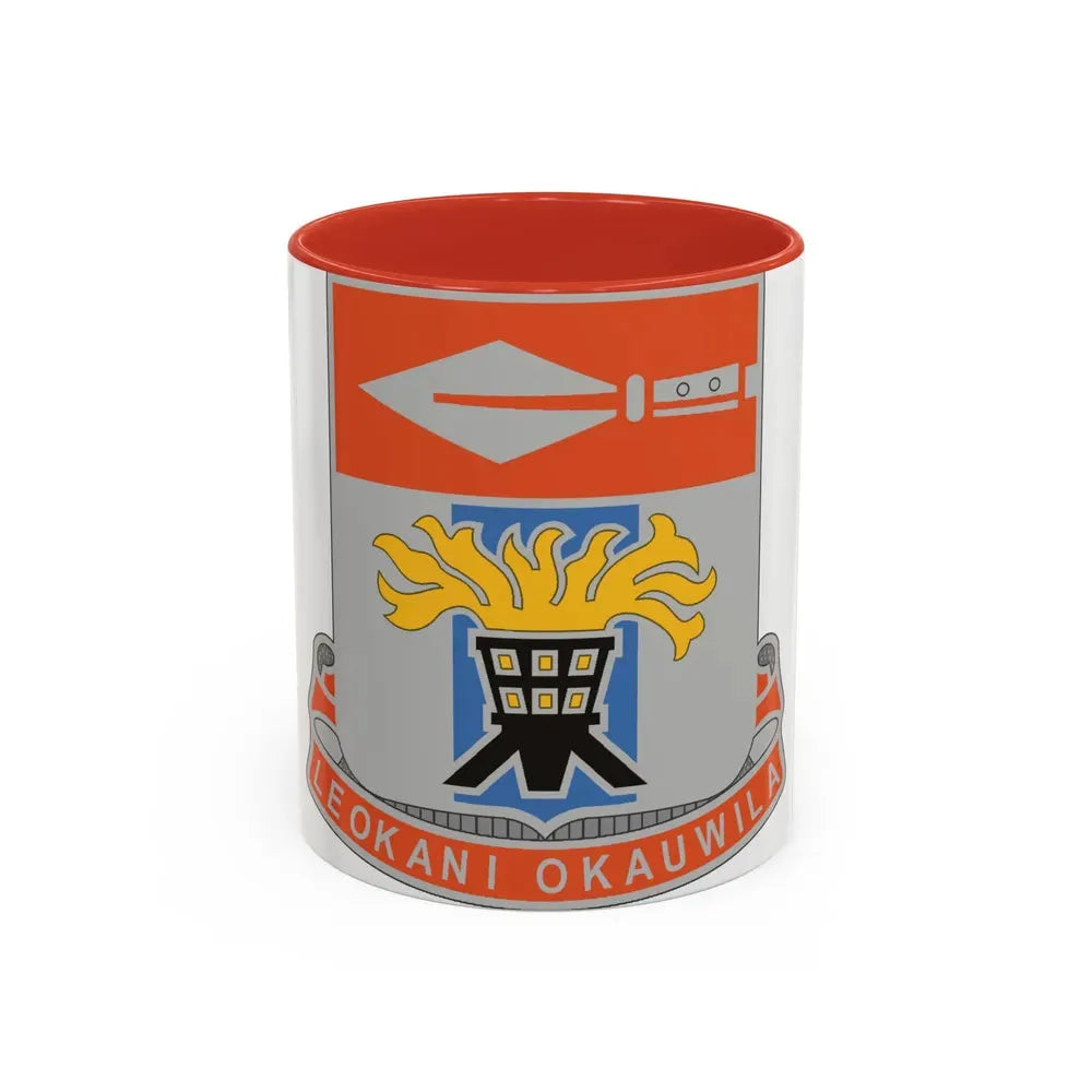 125 Signal Battalion (U.S. Army) Accent Coffee Mug 11oz Red - Go Mug Yourself