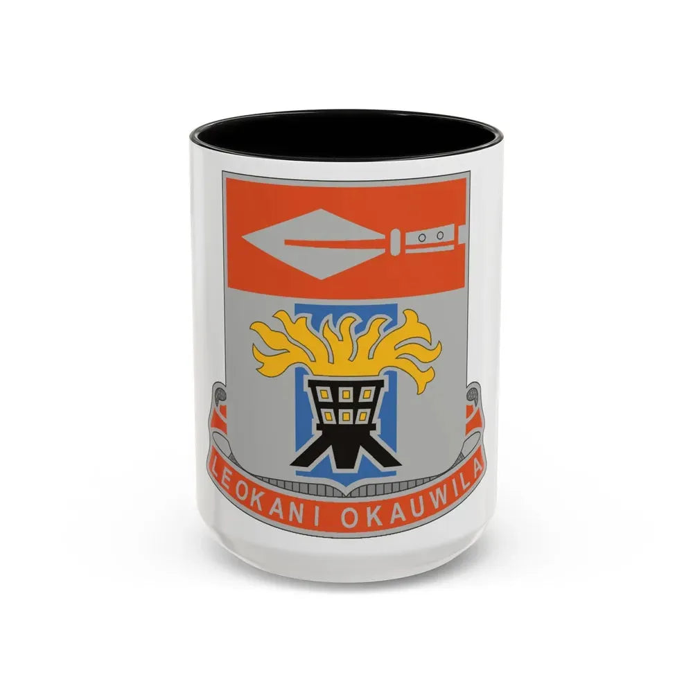 125 Signal Battalion (U.S. Army) Accent Coffee Mug 15oz Black - Go Mug Yourself