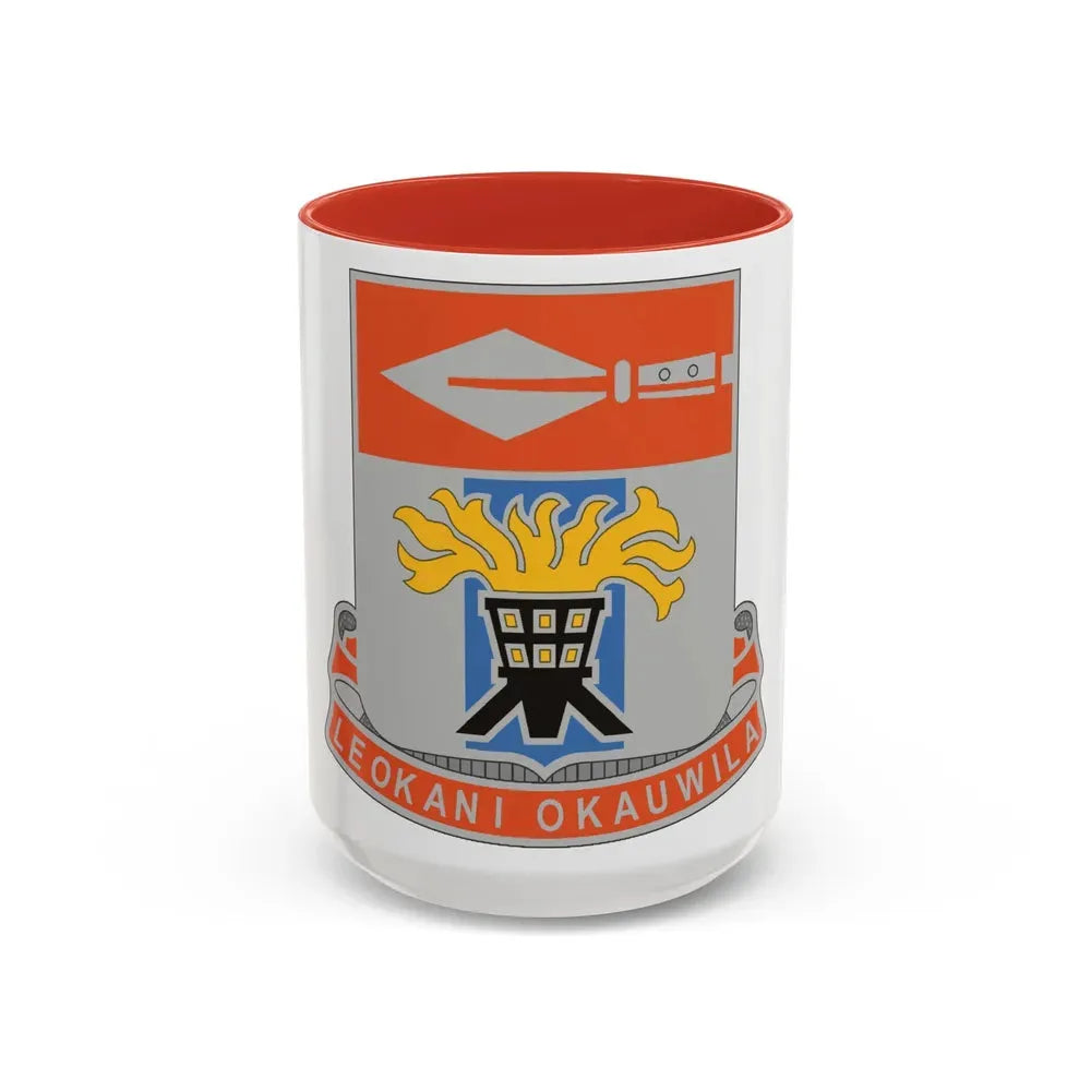 125 Signal Battalion (U.S. Army) Accent Coffee Mug 15oz Red - Go Mug Yourself