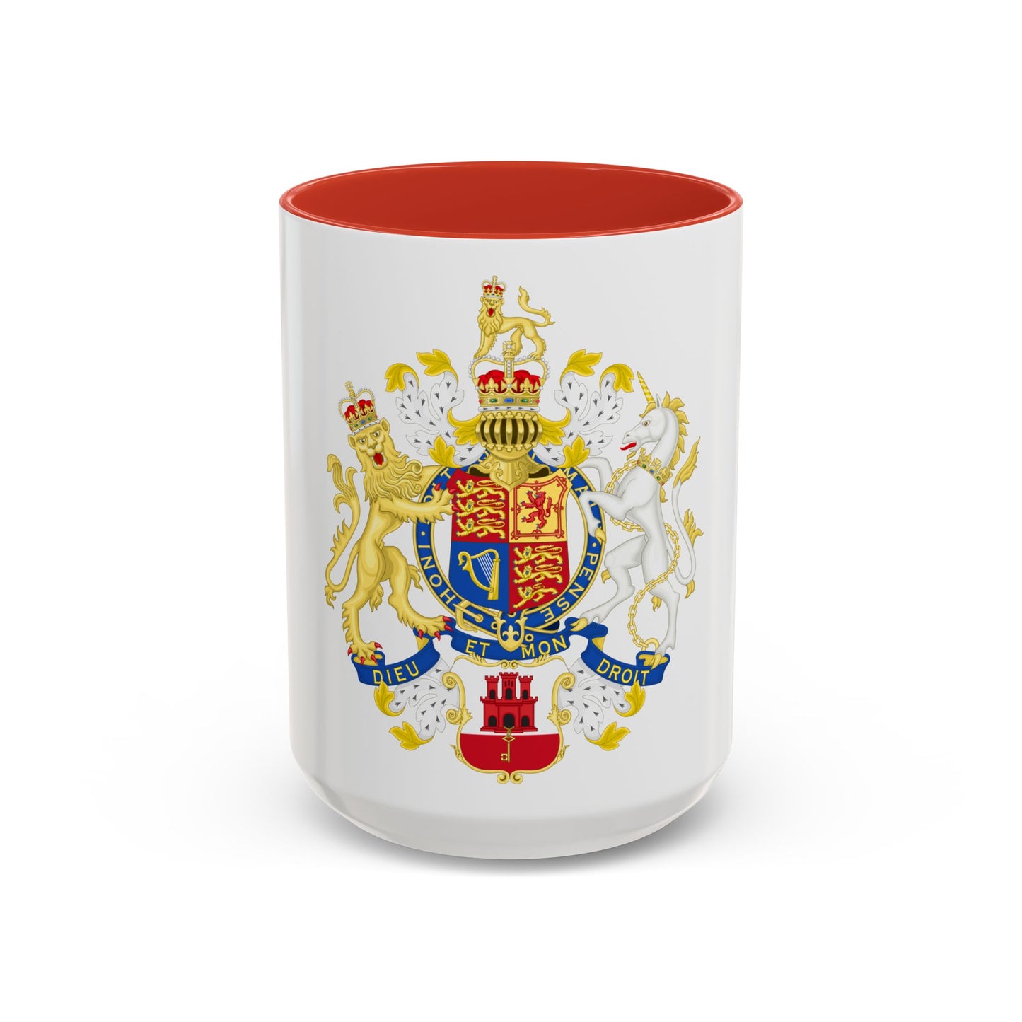 Coat of Arms of the Government of Gibraltar - Accent Coffee Mug