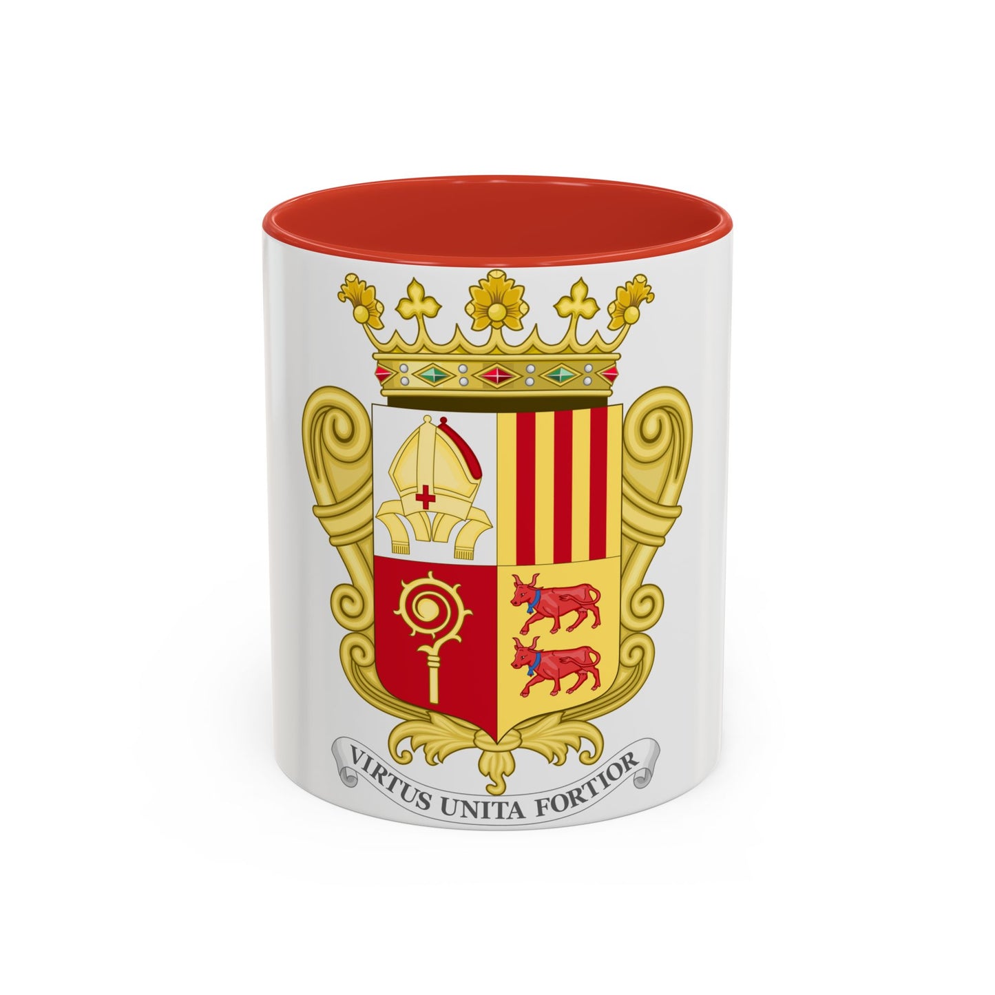 Historical Coat of Arms of French Prince of Andorra - Accent Coffee Mug