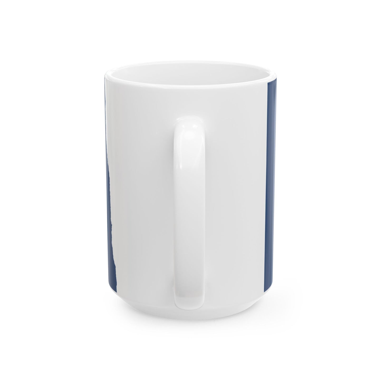 Flag-map of North Dakota (United States) White Coffee Mug