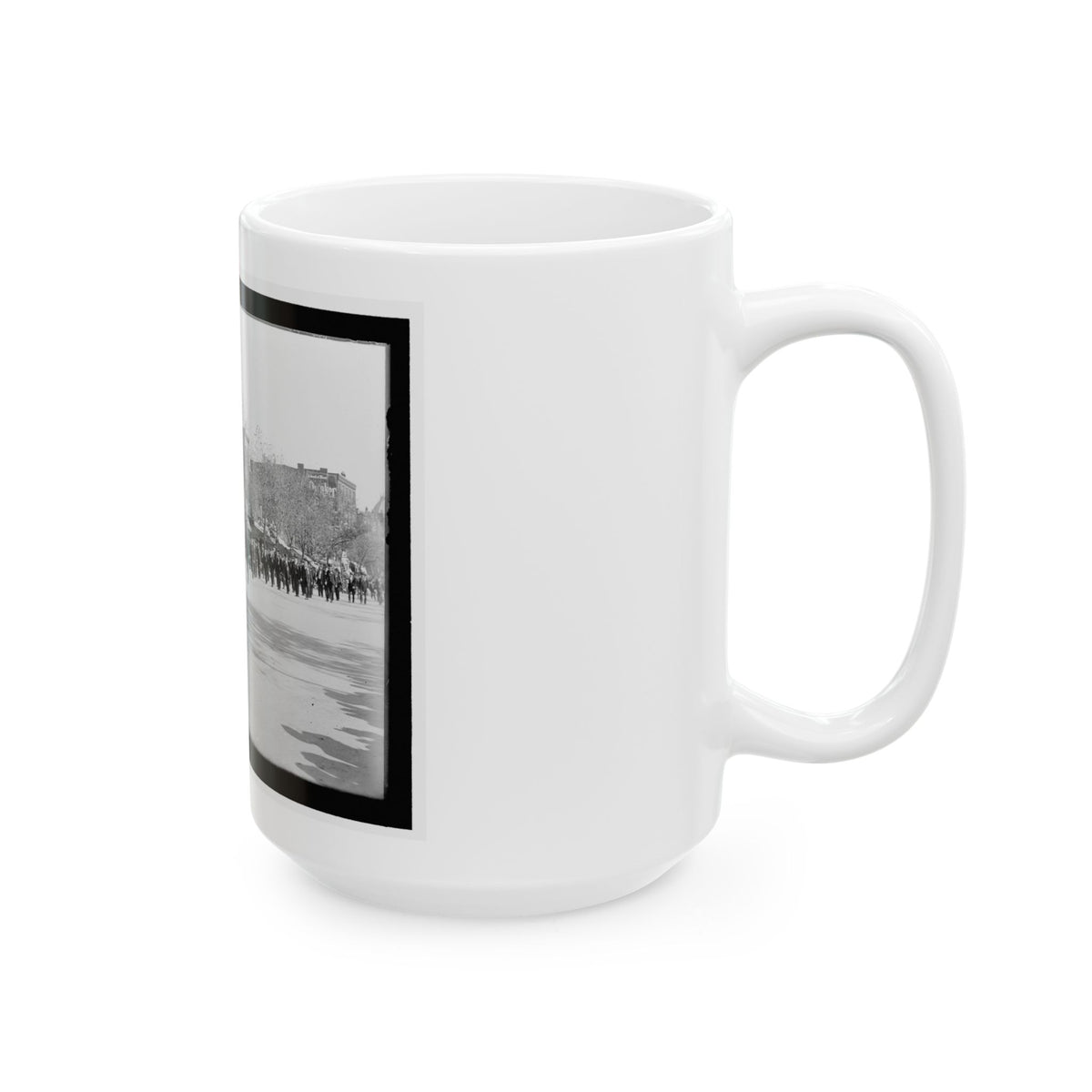 A Large Post In The Great Parade (U.S. Civil War) White Coffee Mug