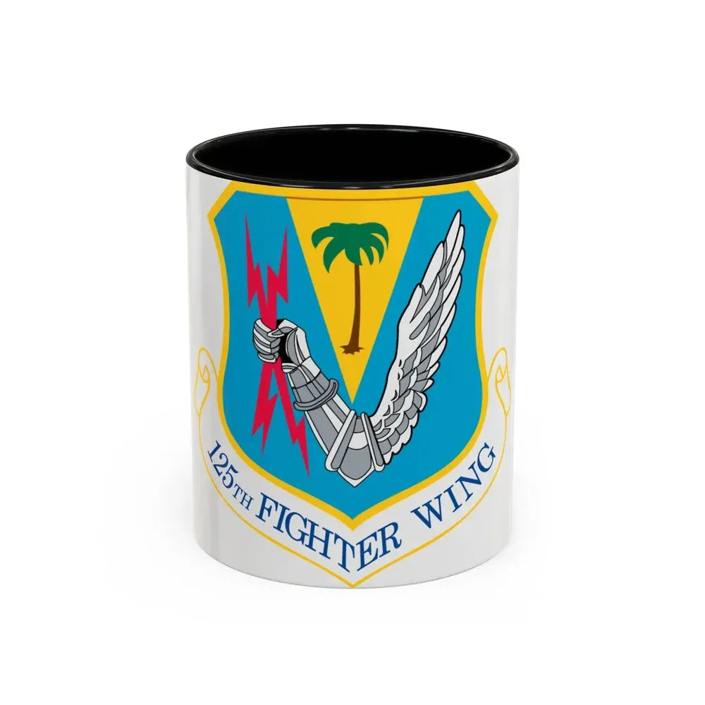 125th Fighter Wing (U.S. Air Force) Accent Coffee Mug 11oz Black - Go Mug Yourself