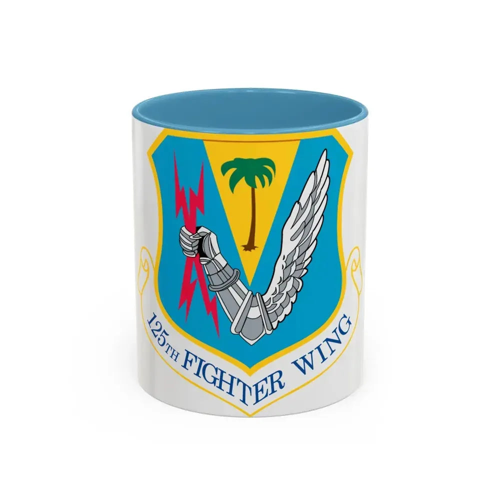 125th Fighter Wing (U.S. Air Force) Accent Coffee Mug 11oz Light Blue - Go Mug Yourself