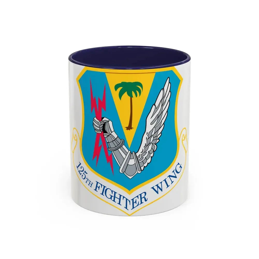 125th Fighter Wing (U.S. Air Force) Accent Coffee Mug 11oz Navy - Go Mug Yourself