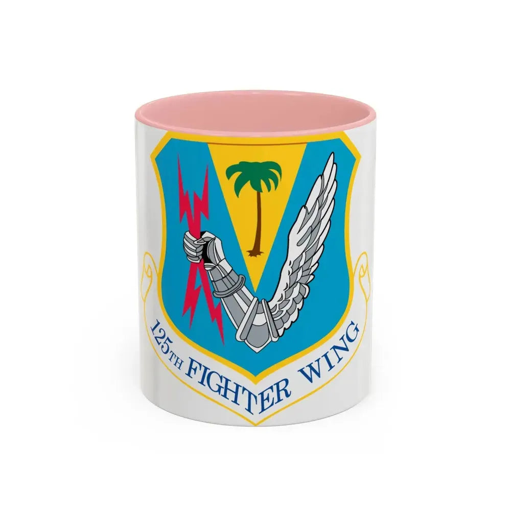 125th Fighter Wing (U.S. Air Force) Accent Coffee Mug 11oz Pink - Go Mug Yourself