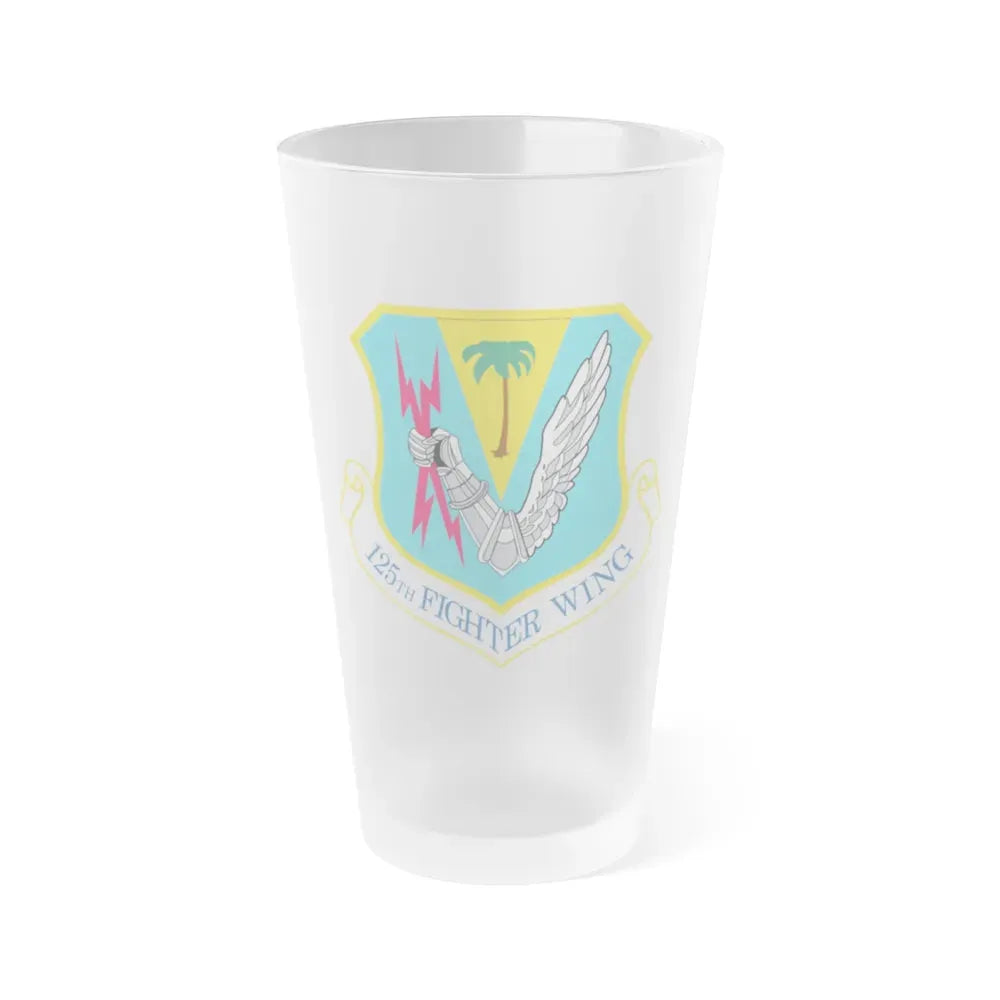 125th Fighter Wing (U.S. Air Force) Frosted Pint Glass 16oz 16oz Frosted - Go Mug Yourself