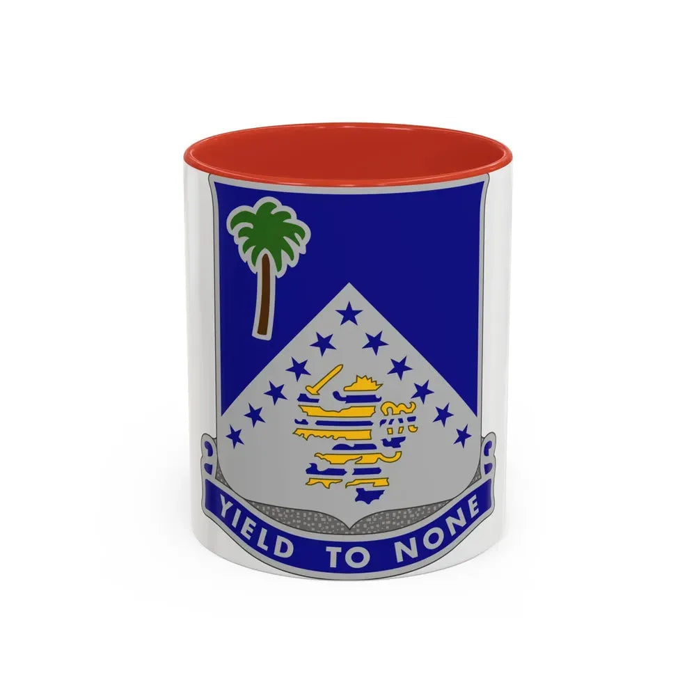 125th Infantry Regiment (U.S. Army) Accent Coffee Mug 11oz Red - Go Mug Yourself