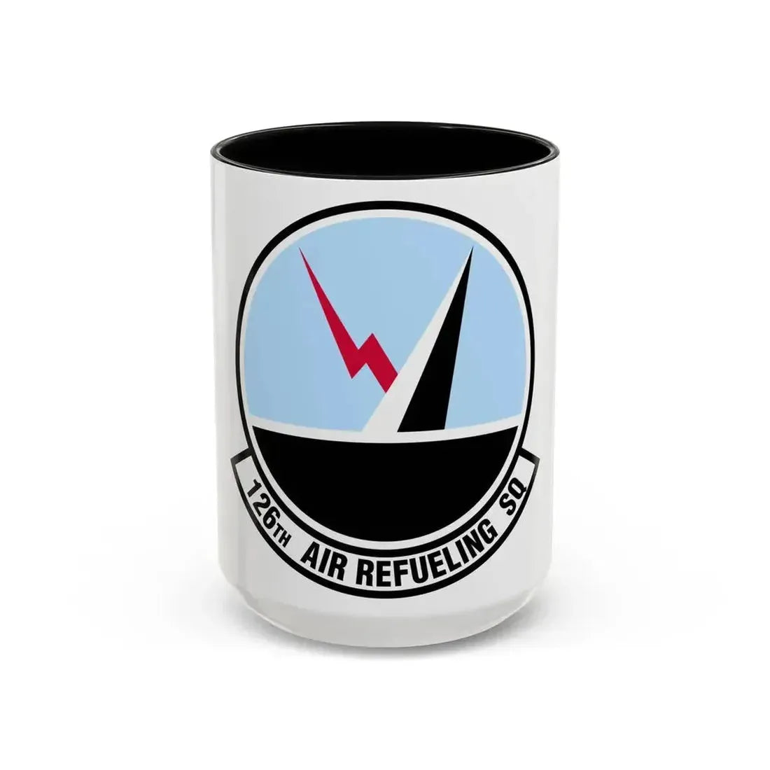 126 Air Refueling Squadron (U.S. Air Force) Accent Coffee Mug 15oz Black - Go Mug Yourself