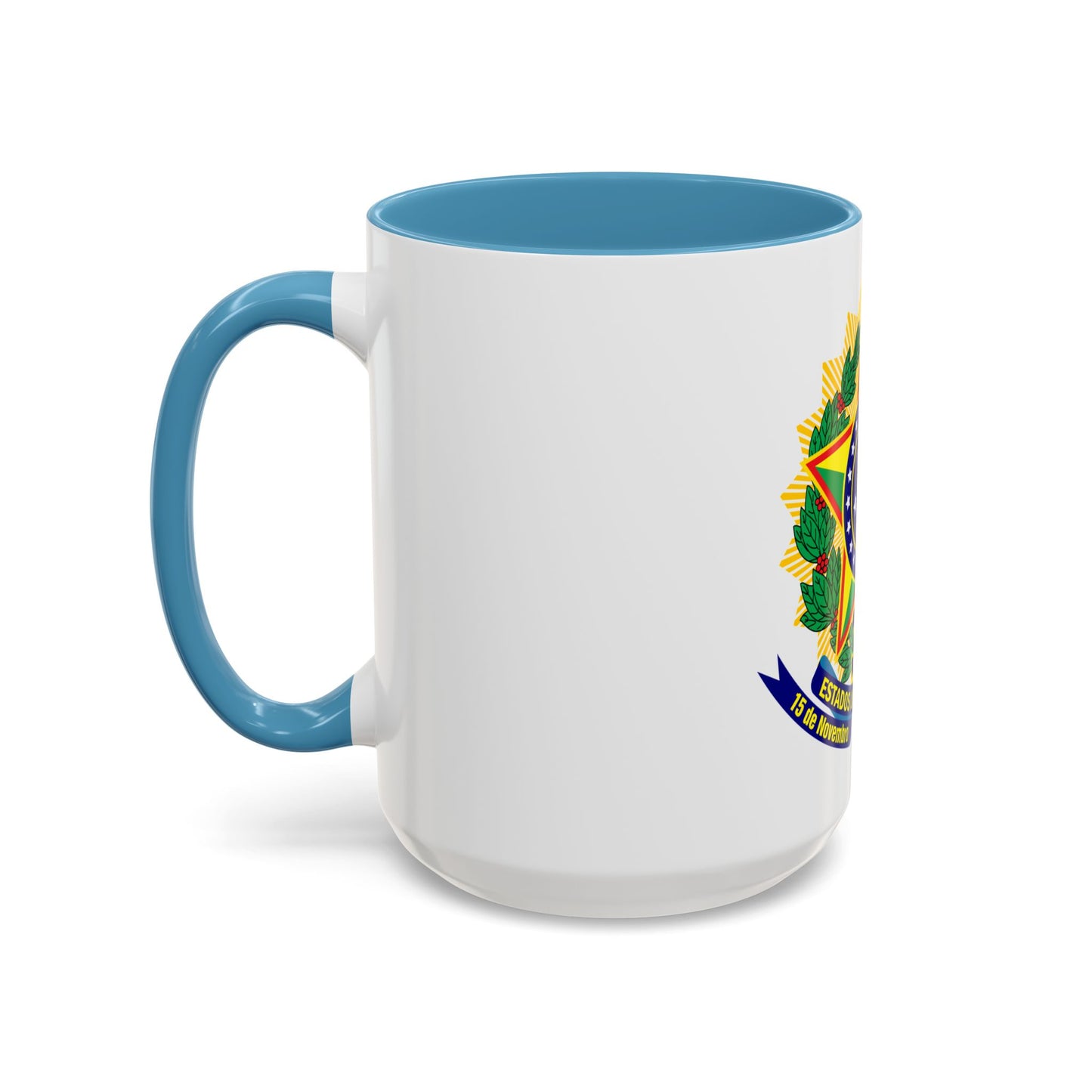 Coat of arms of the United States of Brazil - Accent Coffee Mug