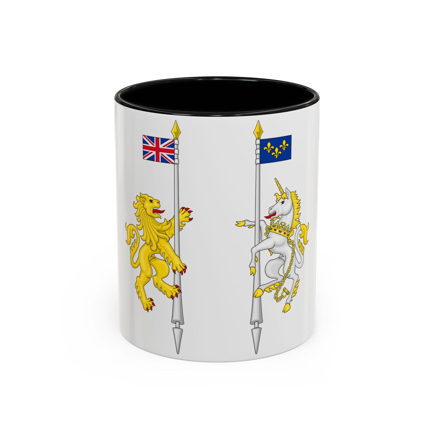Supporters from the coat of arms of Canada - Accent Coffee Mug