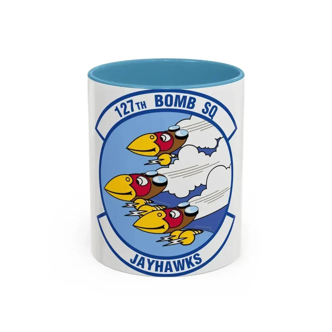 127 Bomber Squadron (U.S. Air Force) Accent Coffee Mug 11oz Light Blue - Go Mug Yourself