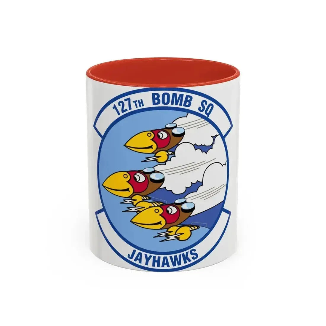 127 Bomber Squadron (U.S. Air Force) Accent Coffee Mug 11oz Red - Go Mug Yourself