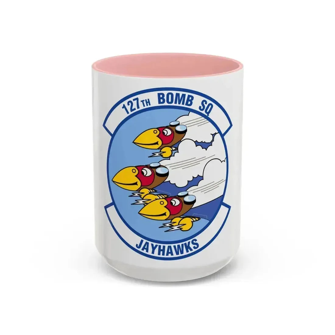 127 Bomber Squadron (U.S. Air Force) Accent Coffee Mug 15oz Pink - Go Mug Yourself