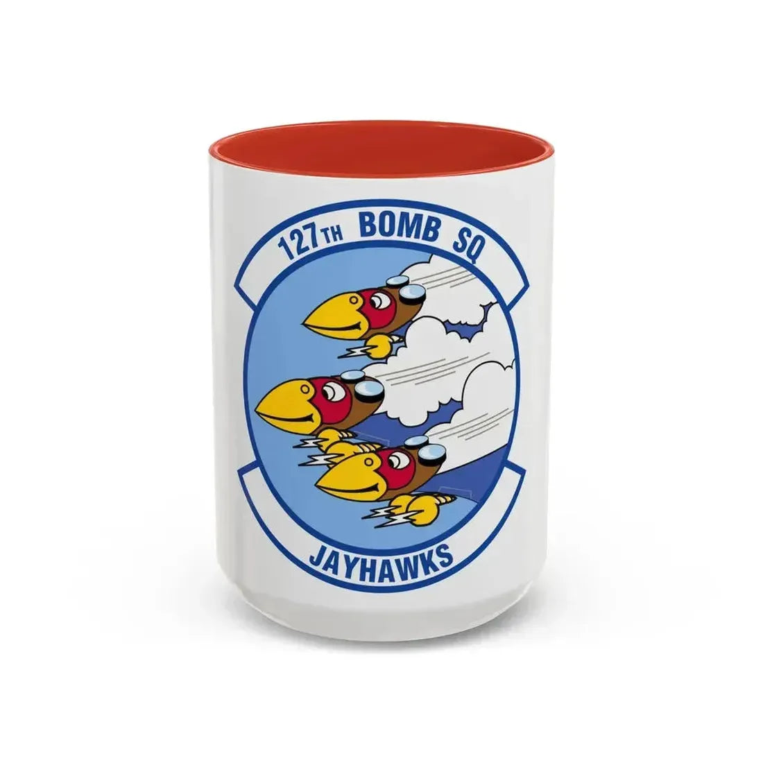 127 Bomber Squadron (U.S. Air Force) Accent Coffee Mug 15oz Red - Go Mug Yourself